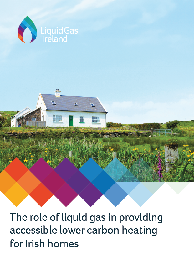 Cover image of LGI report on the role of liquid gas in accessible lower carbon heating for Irish homes