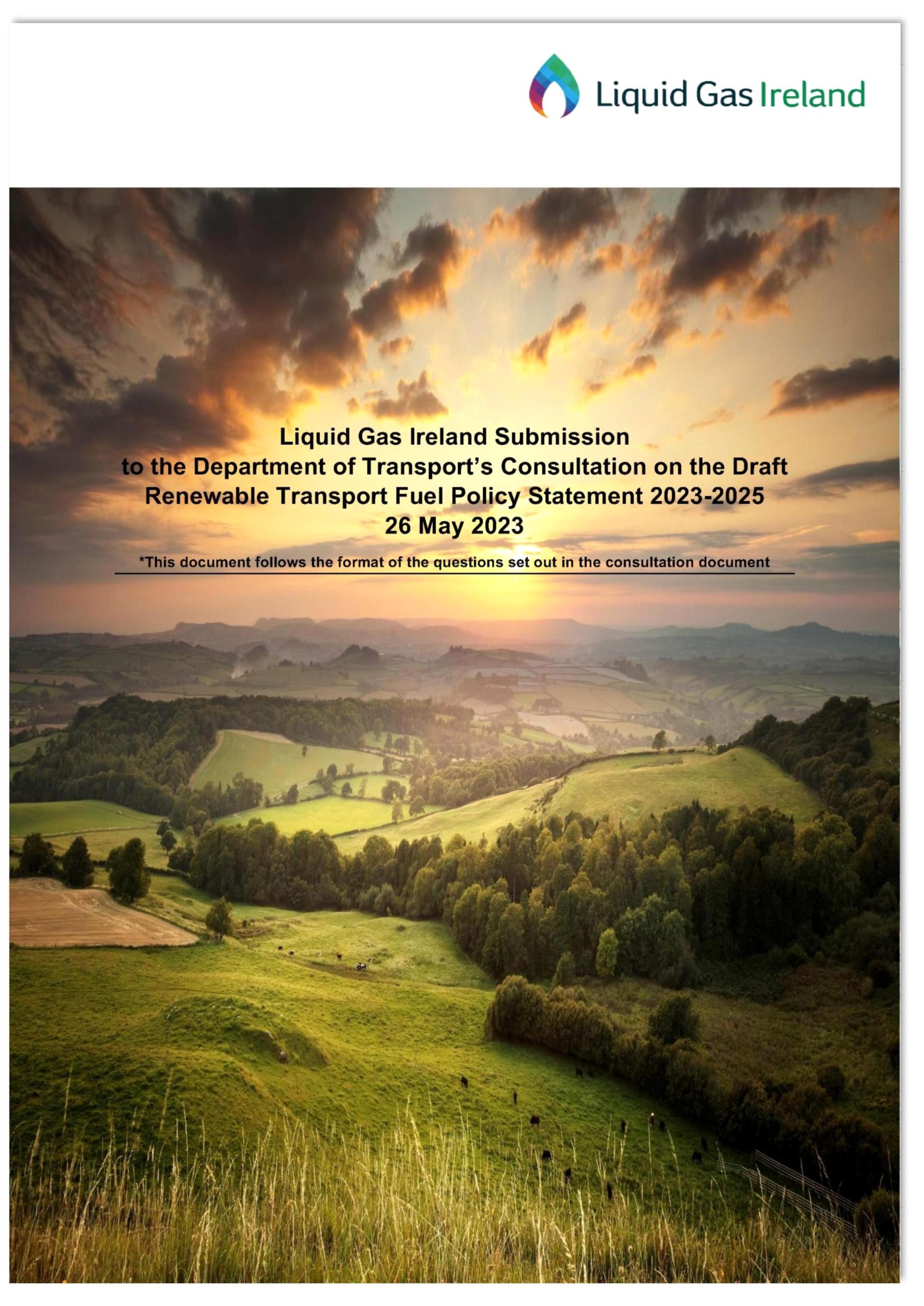 Preview of the LGI Submission to the Draft Renewable Transport Fuel Policy (click to open PDF in a new tab)