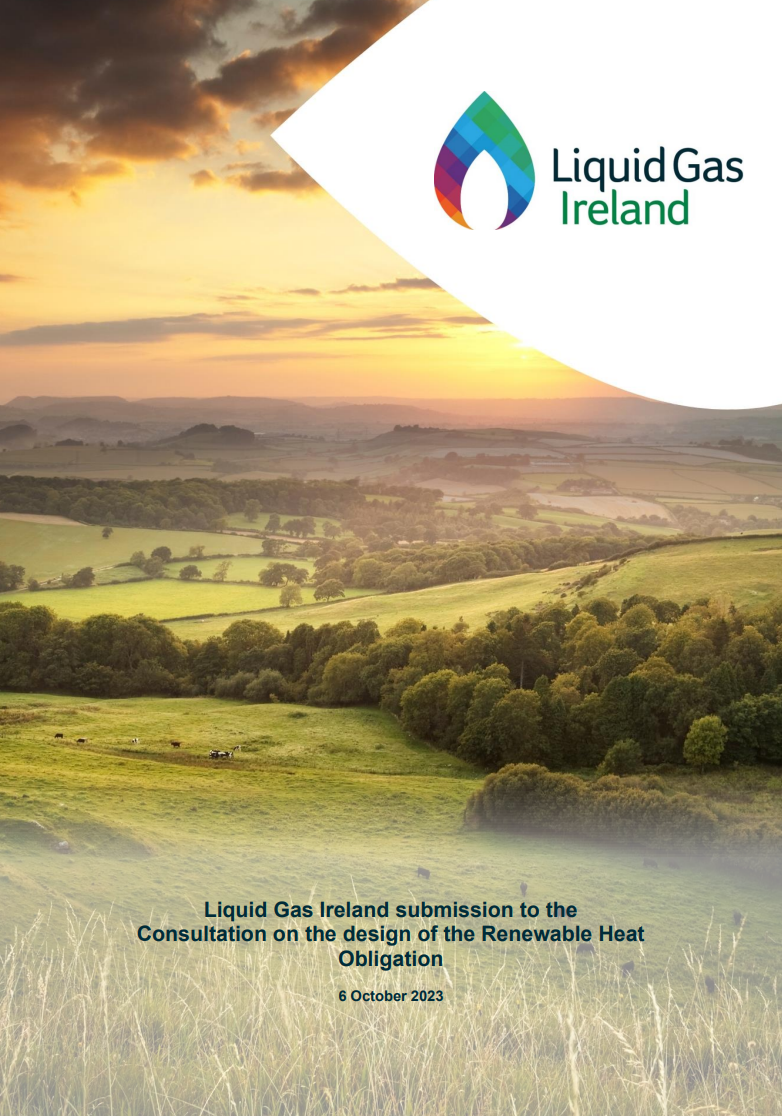 Cover page of the LGI response to Renewable Heat Obligation Consultation document