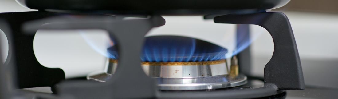 photo of a gas hob