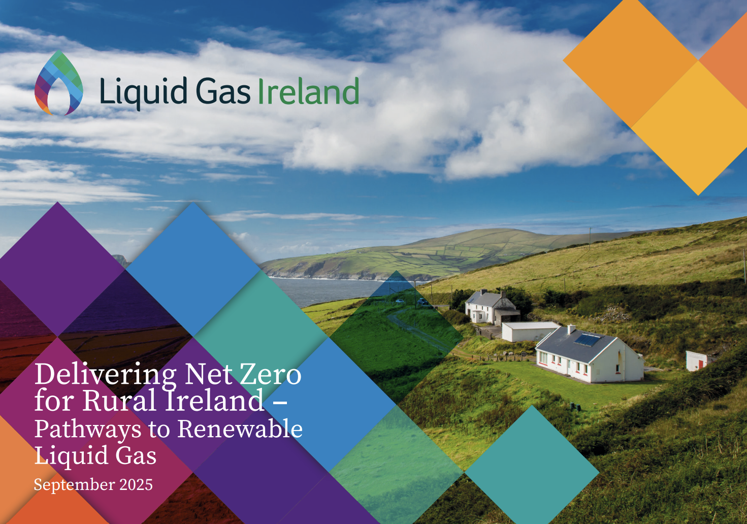 Front cover of LGI's report, Delivering Net Zero for Rural Ireland – Pathways to Renewable Liquid Gas
